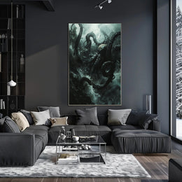 Kraken Unleashed: Epic Sea Creature Poster Art PosterGoat