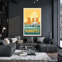 Winnipeg Skyline Poster