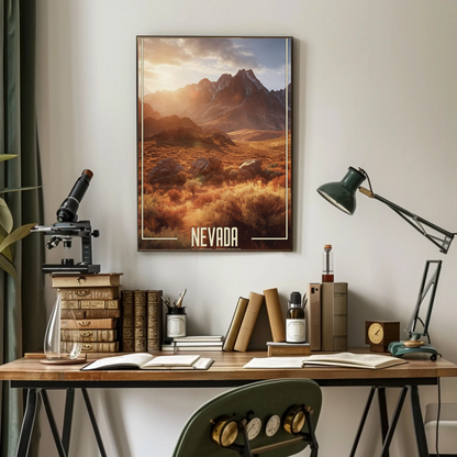 Nevada Vintage Poster