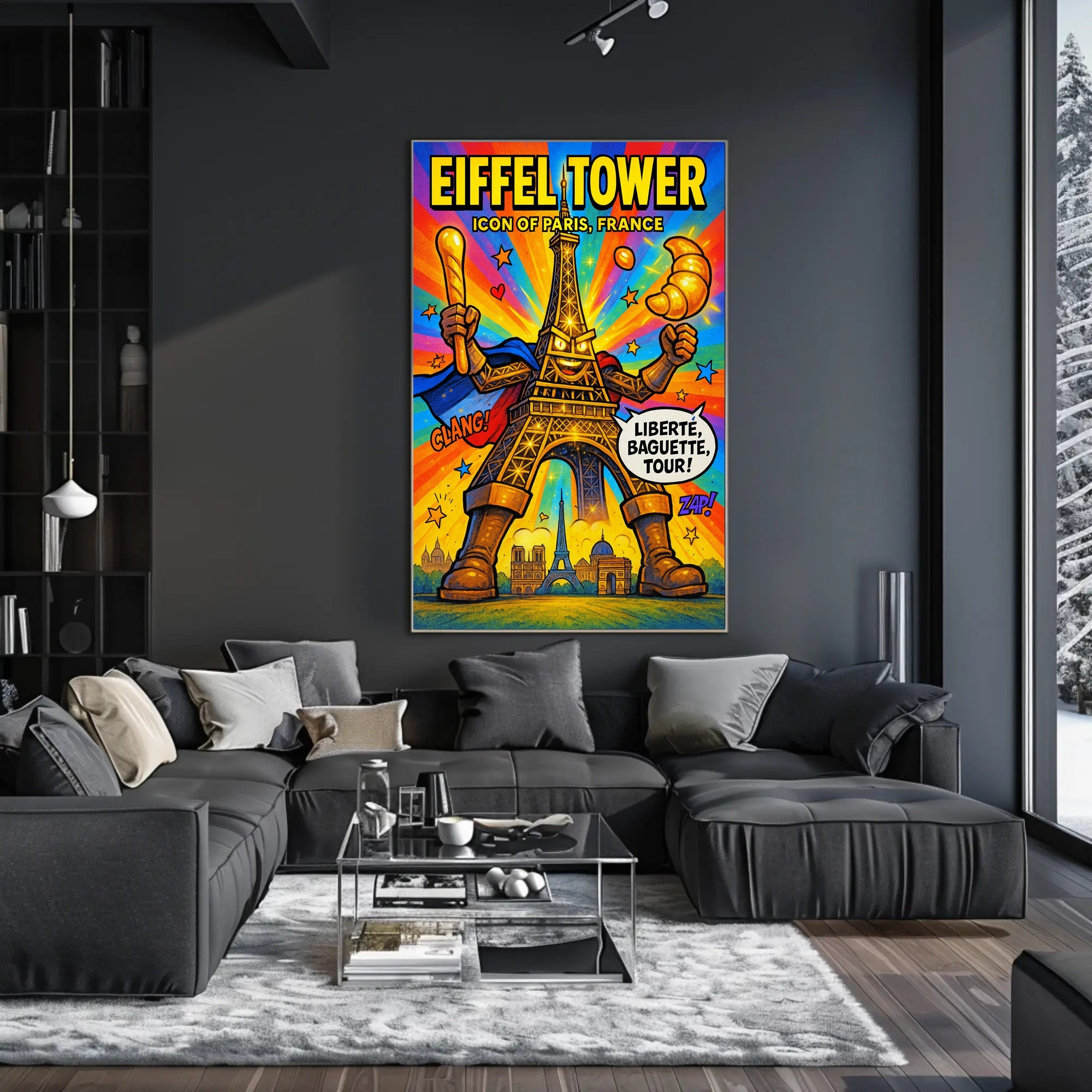 Eiffel Tower Iconic Paris Persona Poster