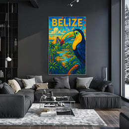 Belize Vibrant Wildlife And Culture Poster