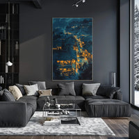 Abstract Mythological Landscape Art Poster