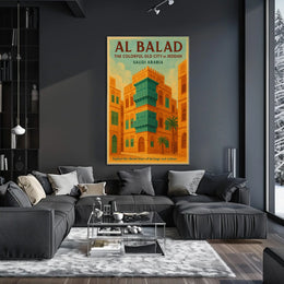 Al Balad The Colorful Old City Of Poster