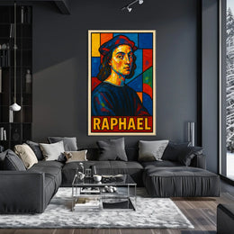 Raphael Mosaic Portrait Poster