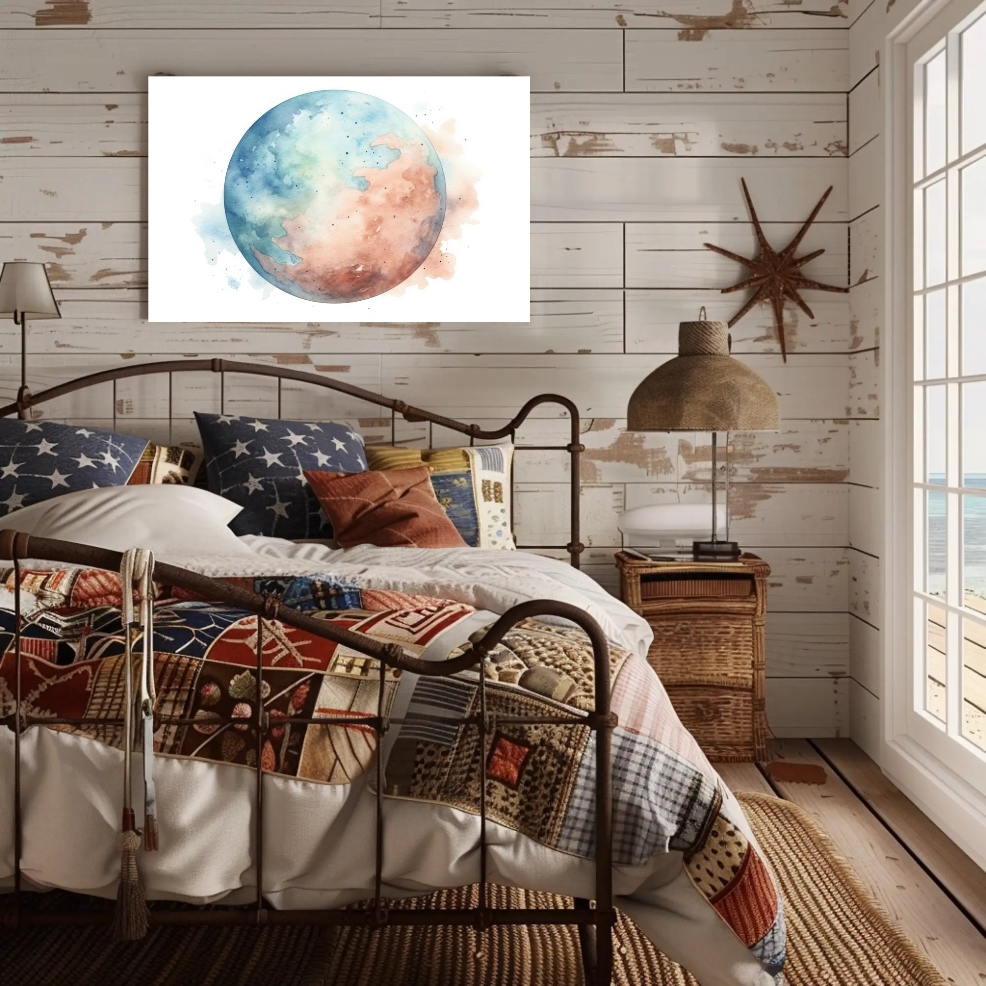 Watercolor Earth Poster