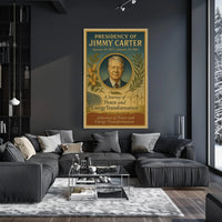 Jimmy Carter Presidency Overview Poster Wall Art Print PosterGoat