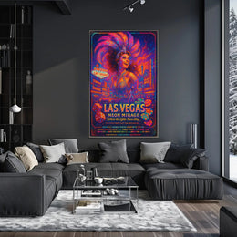 Neon Mirage: Las Vegas Poster PosterGoat