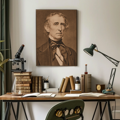 John Tyler 10th President Sepia Photo