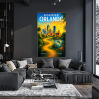 Discover Orlando Poster PosterGoat
