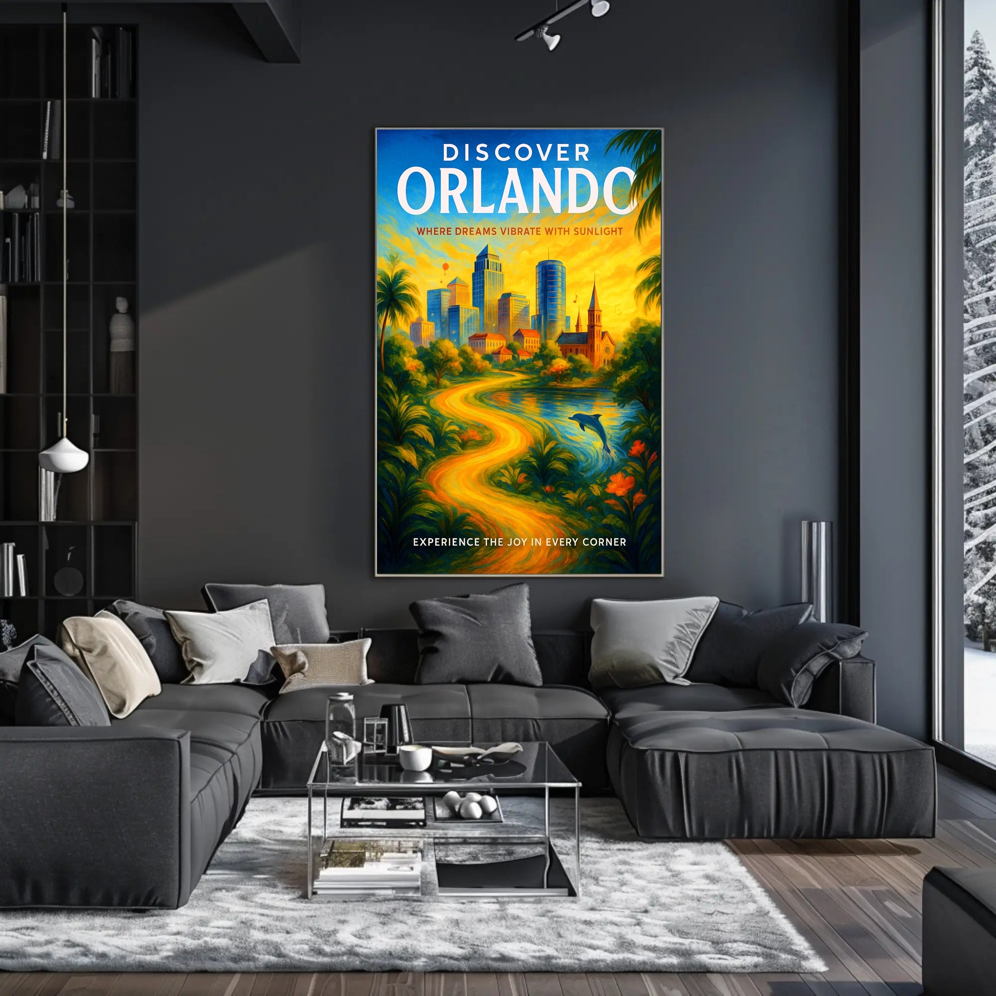 Discover Orlando Poster PosterGoat