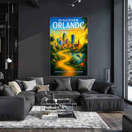 Discover Orlando Poster PosterGoat