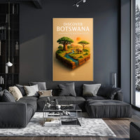 Discover Botswana Poster PosterGoat