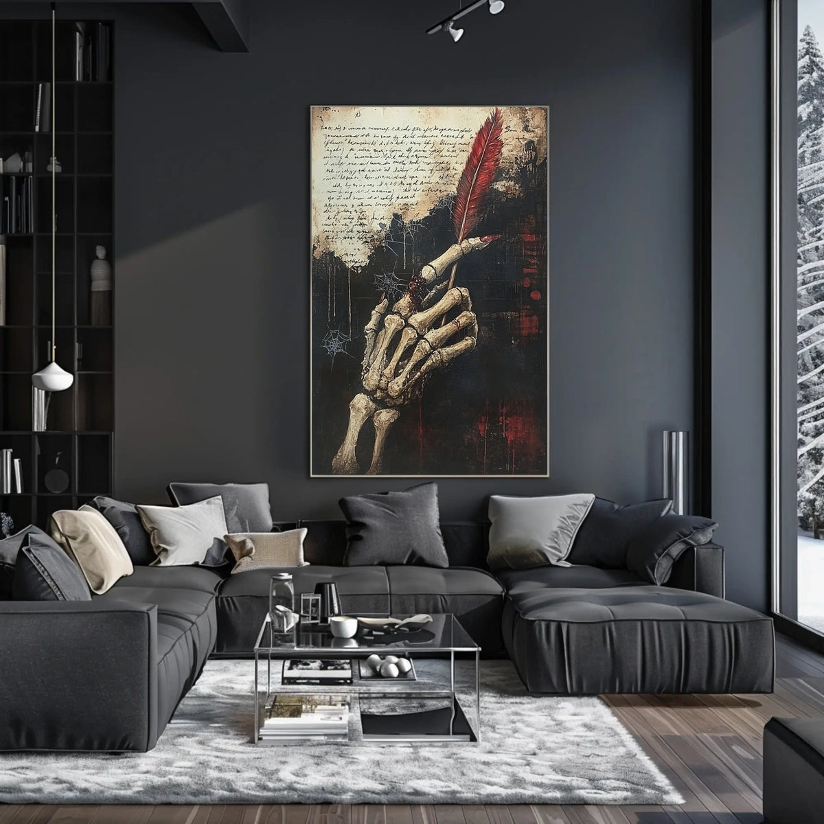 Gothic Fantasy Vibe Skeleton Hand Artistic Poster