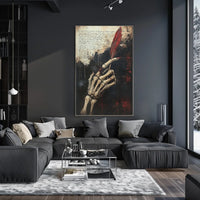 Gothic Fantasy Vibe Skeleton Hand Artistic Poster