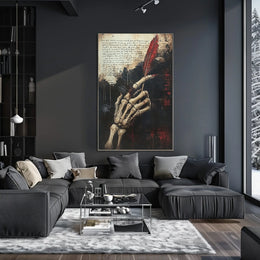 Gothic Fantasy Vibe Skeleton Hand Artistic Poster