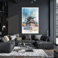 Traditional Korean Architecture Poster PosterGoat