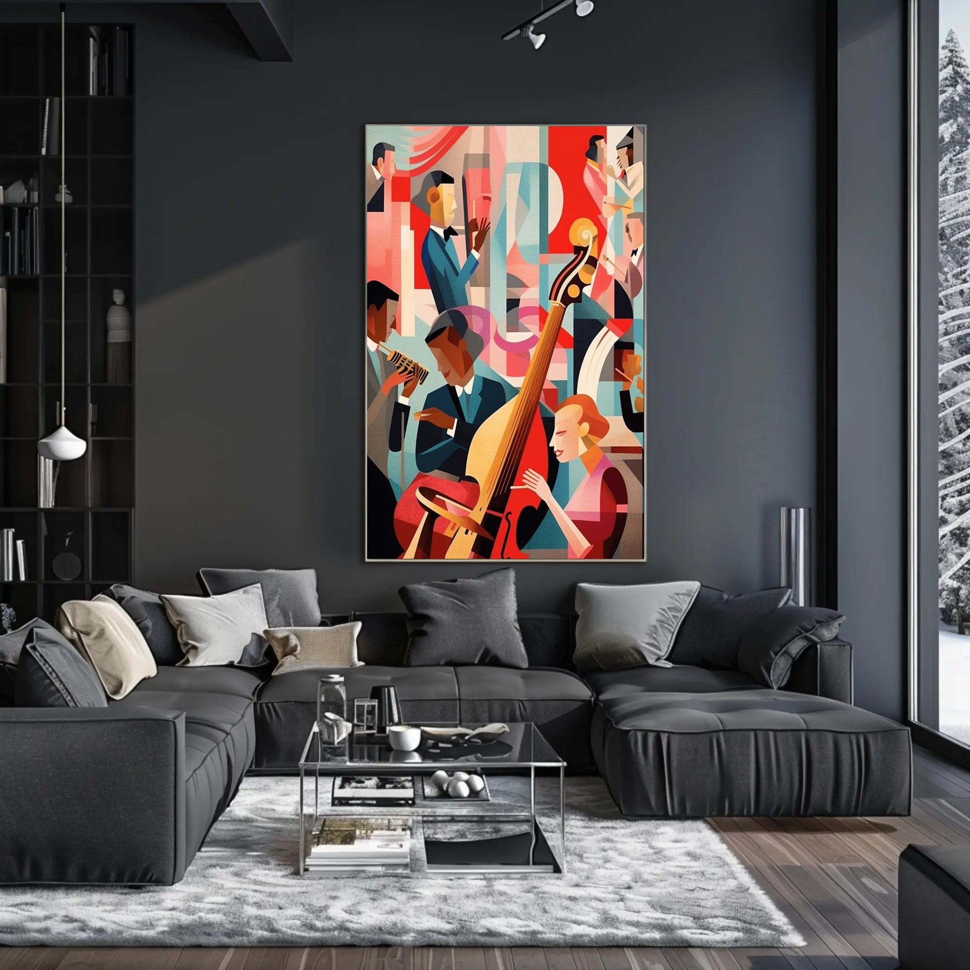 Jazz Night in Abstract Poster