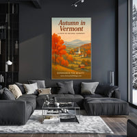 Autumn in Vermont Wall Art Print