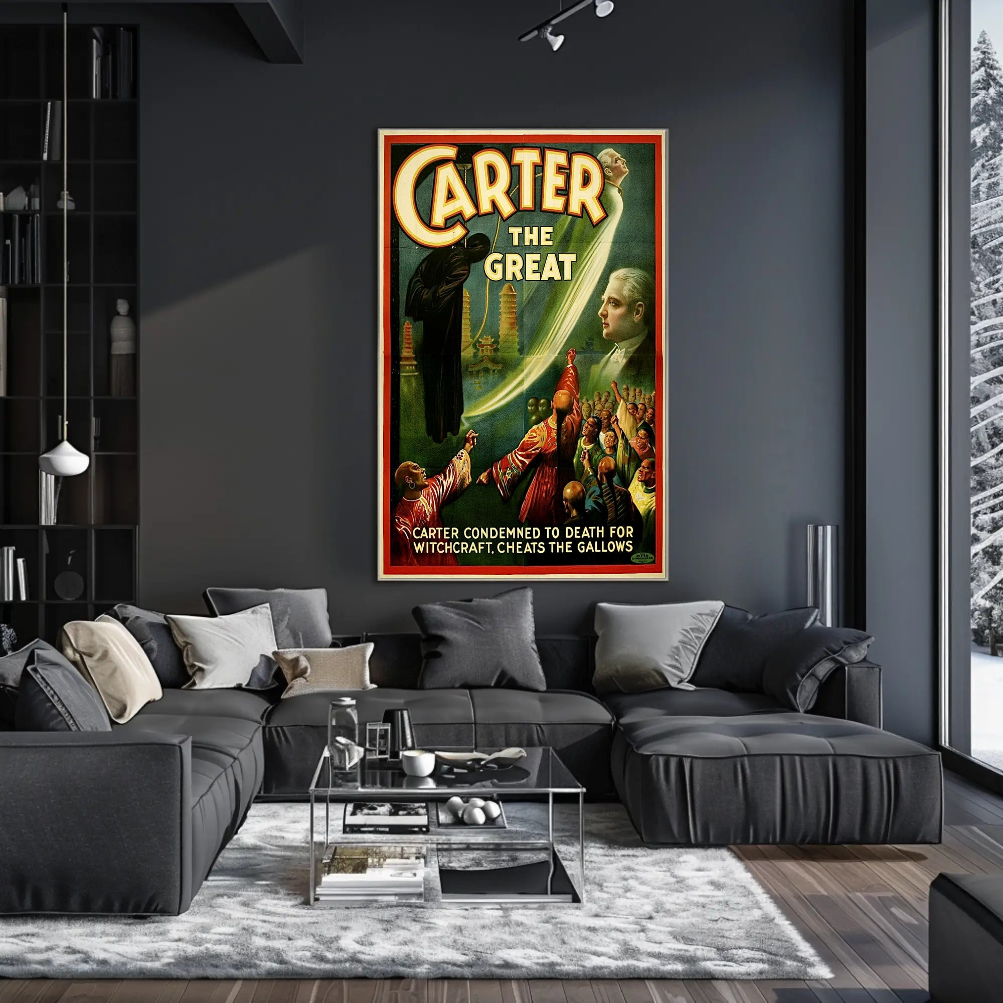 Carter the Great Vintage Magician Show Cultural Poster