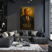 Trump Visionary Patriotic Digital Painting Poster