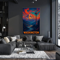 Washington State Scenic Poster