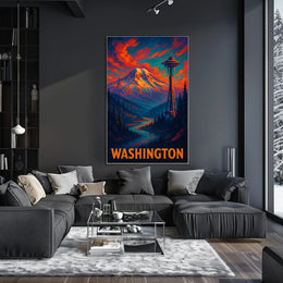 Washington State Scenic Poster