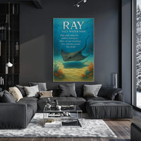 Ray Salt Water Fish Poster