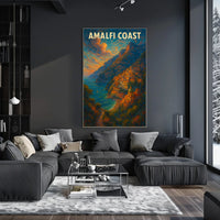 Amalfi Coast Poster Wall Art 18x24 Inches Print Decor