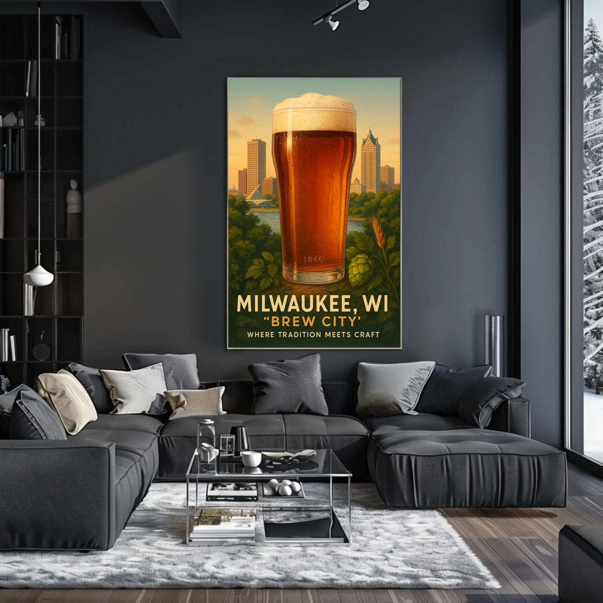 Milwaukee, WI Brew City Poster