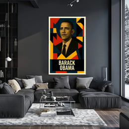 Barack Obama 44th President of the United States Abstract Pop Poster
