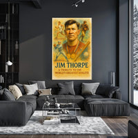 Jim Thorpe Legendary Athlete Tribute Poster