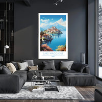 Scenic View of Lake Maggiore Poster