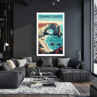 Channel Islands Poster Vintage National Park Print