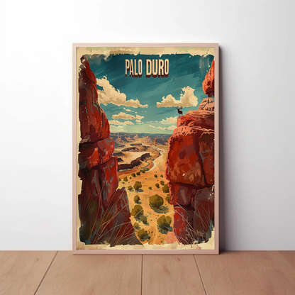 Palo Duro Canyon Texas Landscape Travel Poster