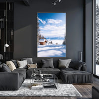 Winter Serenity In The Mountains Poster