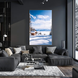 Winter Serenity In The Mountains Poster