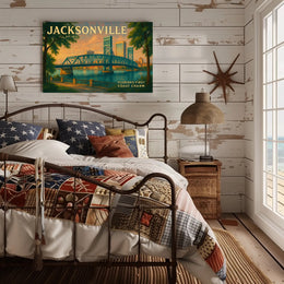 Jacksonville First Coast Charm Travel Poster