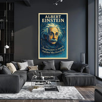Albert Einstein Cosmic Creativity Inspirational Poster
