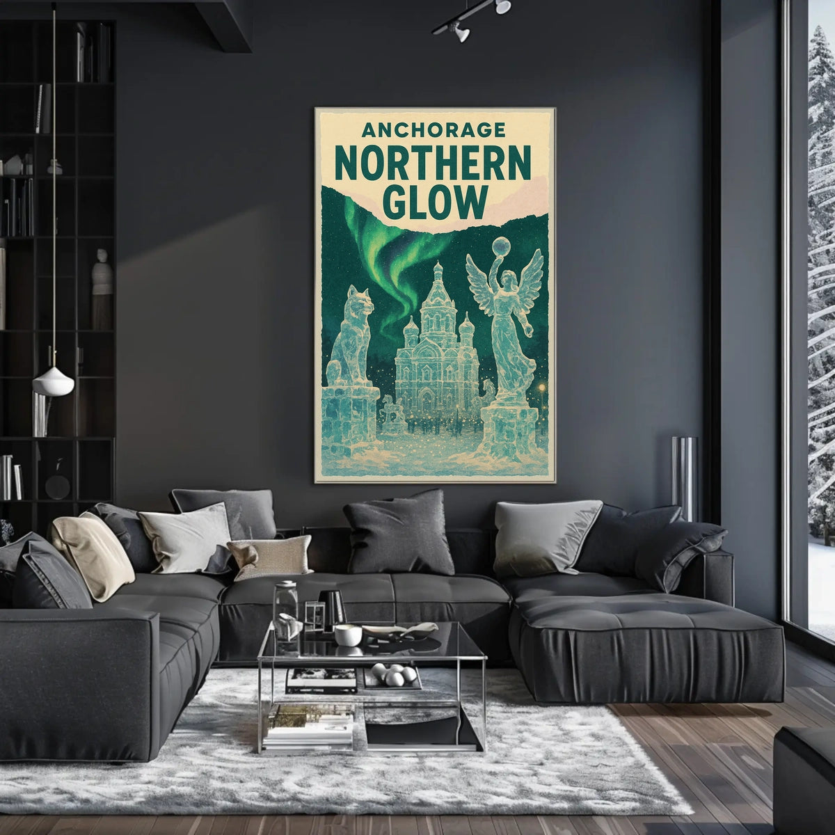Anchorage Northern Glow Poster