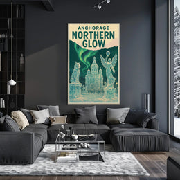 Anchorage Northern Glow Poster