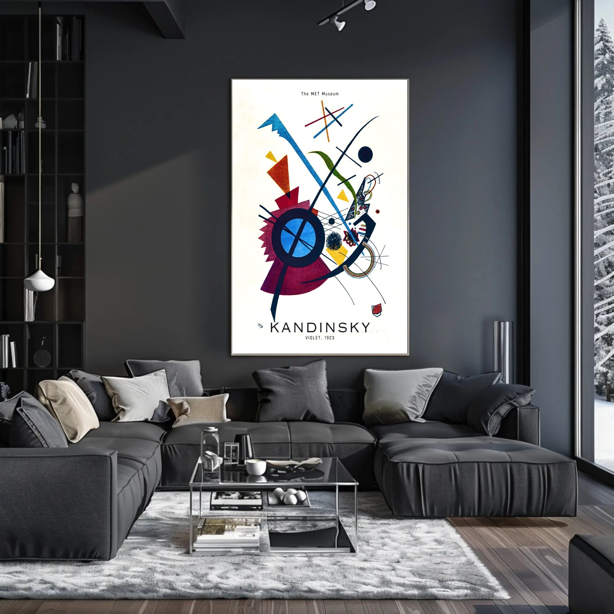 Kandinsky Violet 1923 Poster