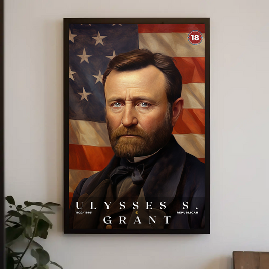 Ulysses S. Grant 18th President Of The United States Portrait
