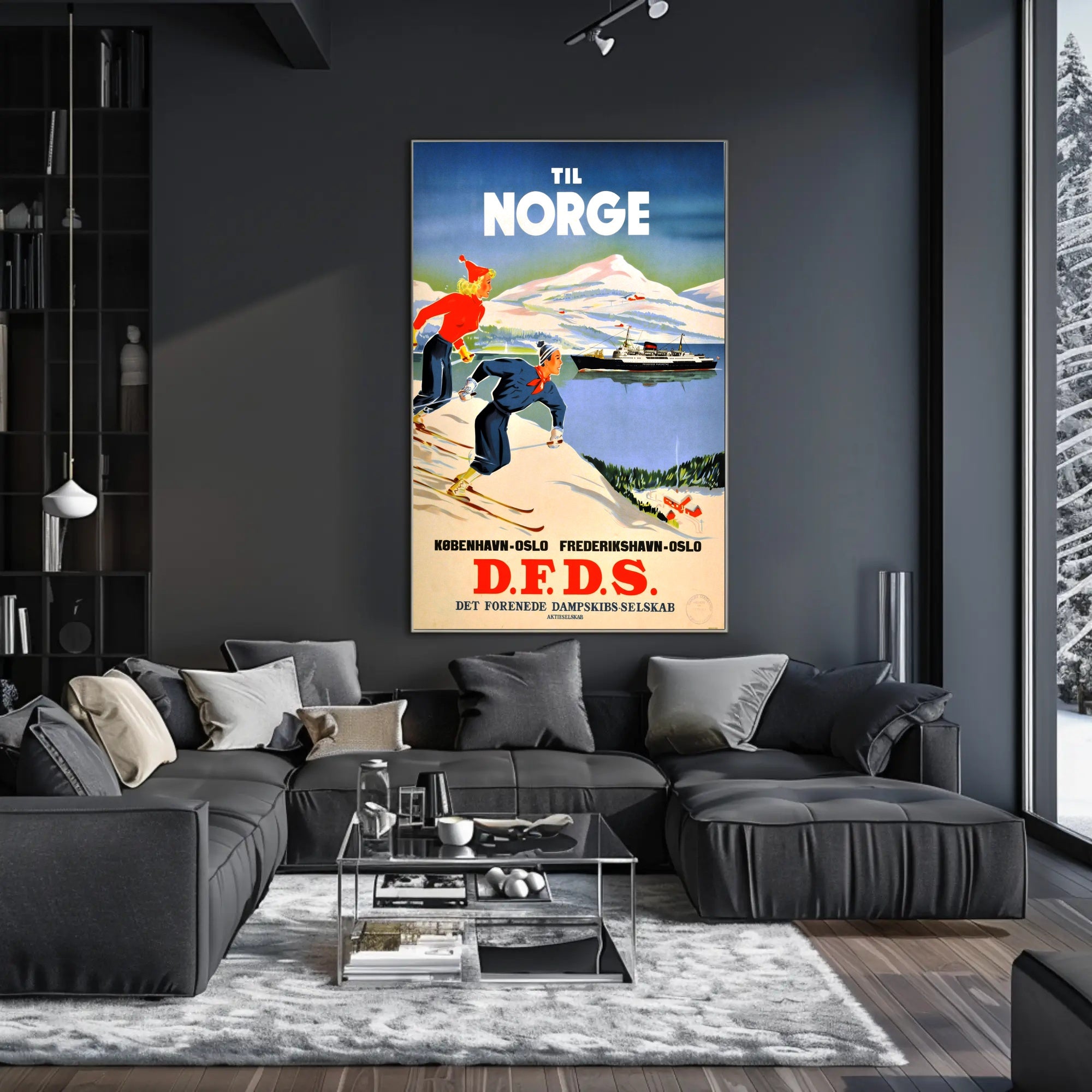 Travel to Norway with D.F.D.S Poster PosterGoat