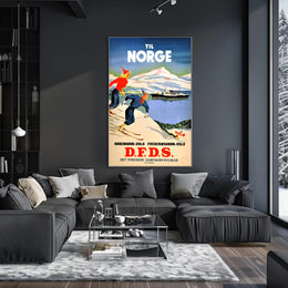 Travel to Norway with D.F.D.S Poster PosterGoat