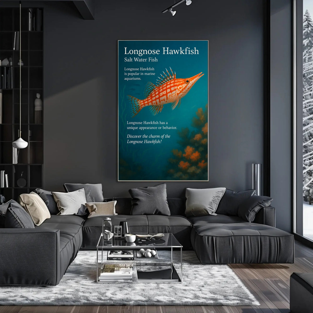 Discover the Longnose Hawkfish Poster