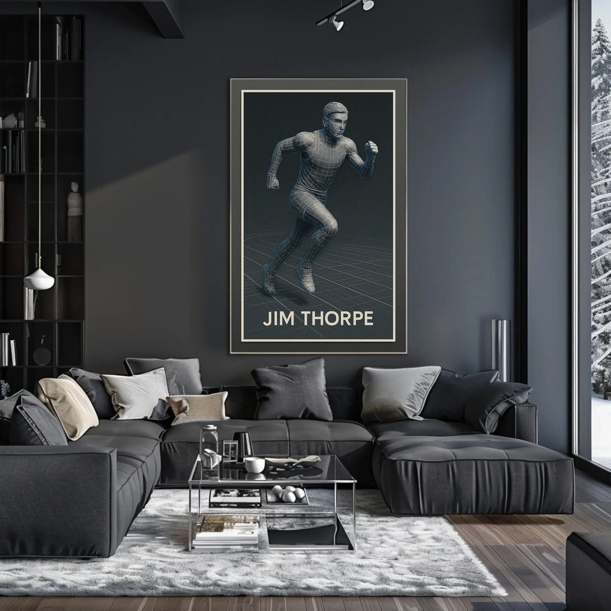 Jim Thorpe Legendary Athlete Poster