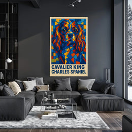 Cavalier King Charles Spaniel Art Poster