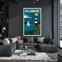 Delaware Coastal Charm Poster