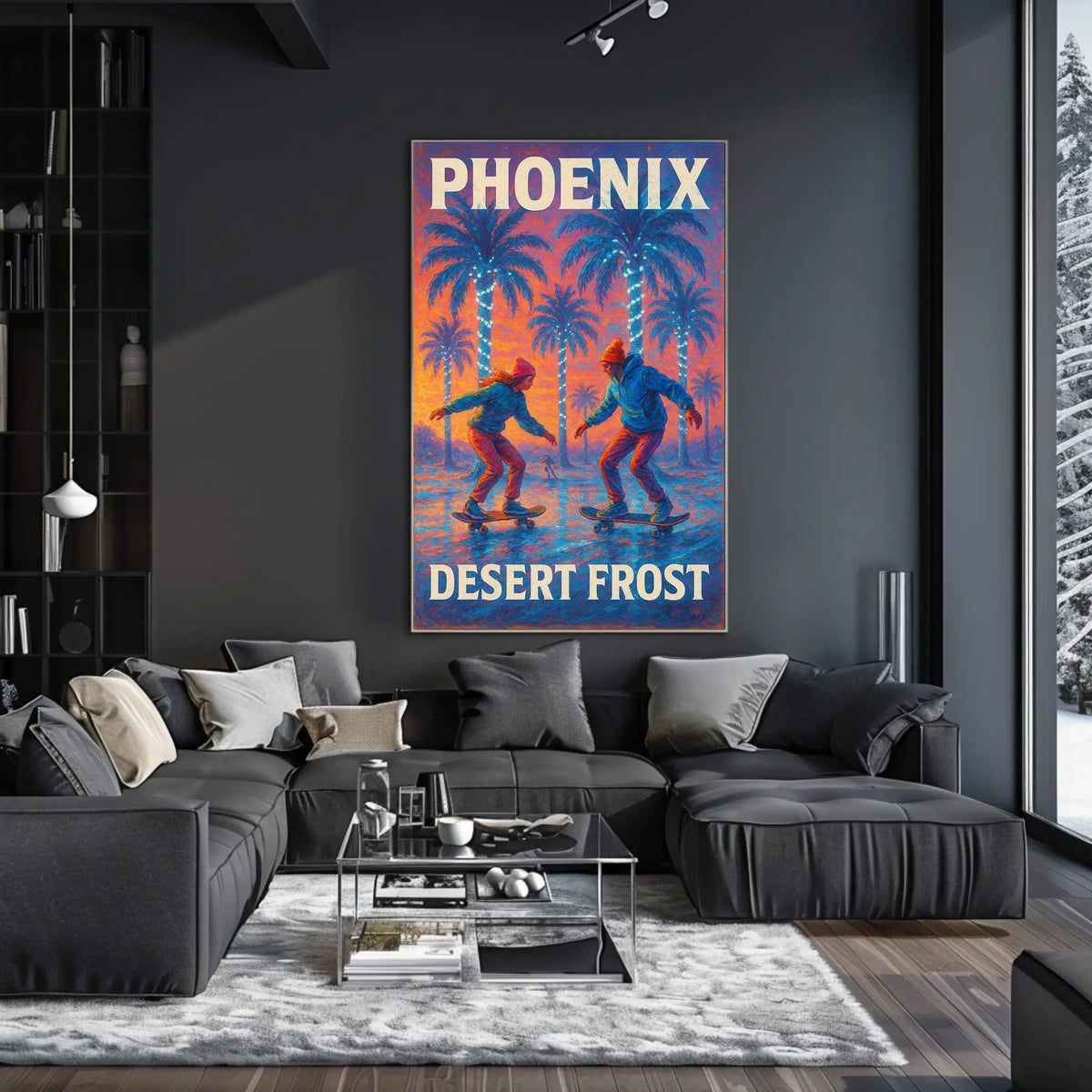 Phoenix Desert Frost Poster