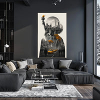 Urban Silhouette New York City Poster